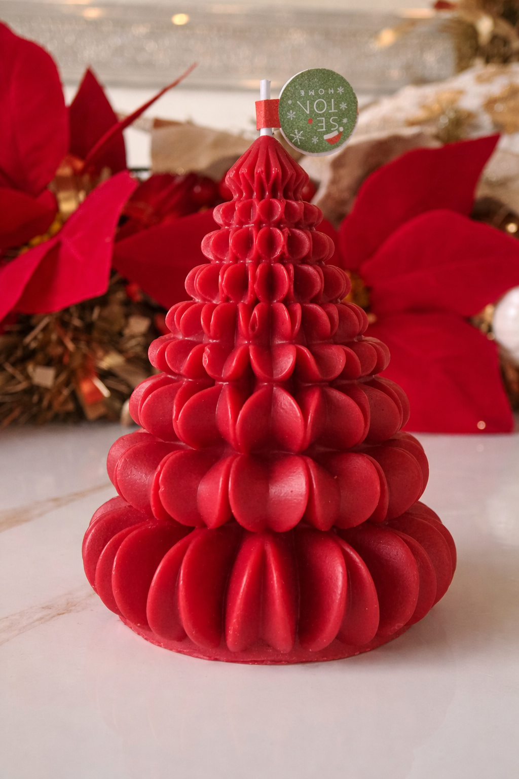 Vela decorativa de Arbol Navideño.