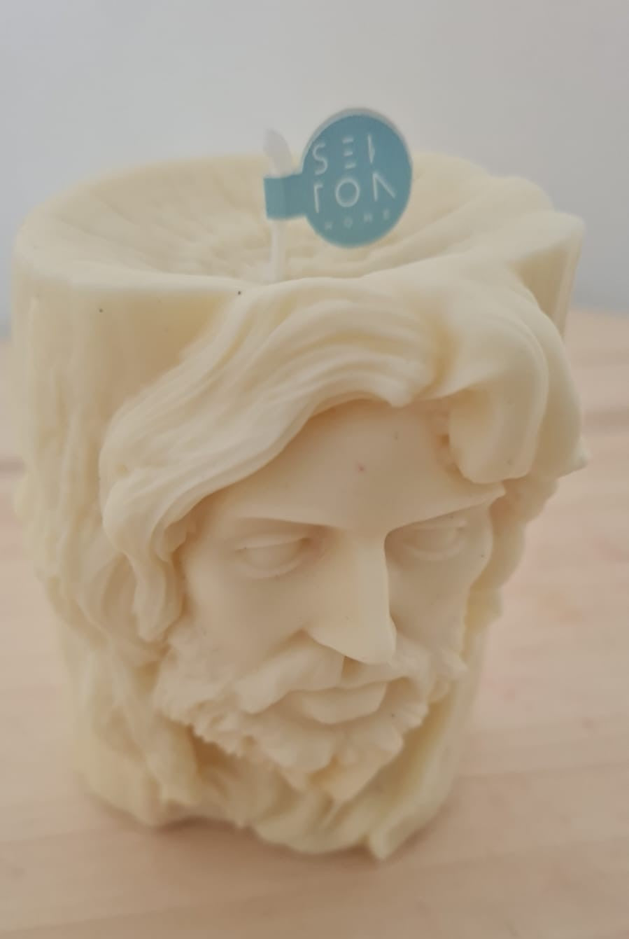 Vela Escultórica Cristo en Madera - Seiton Home