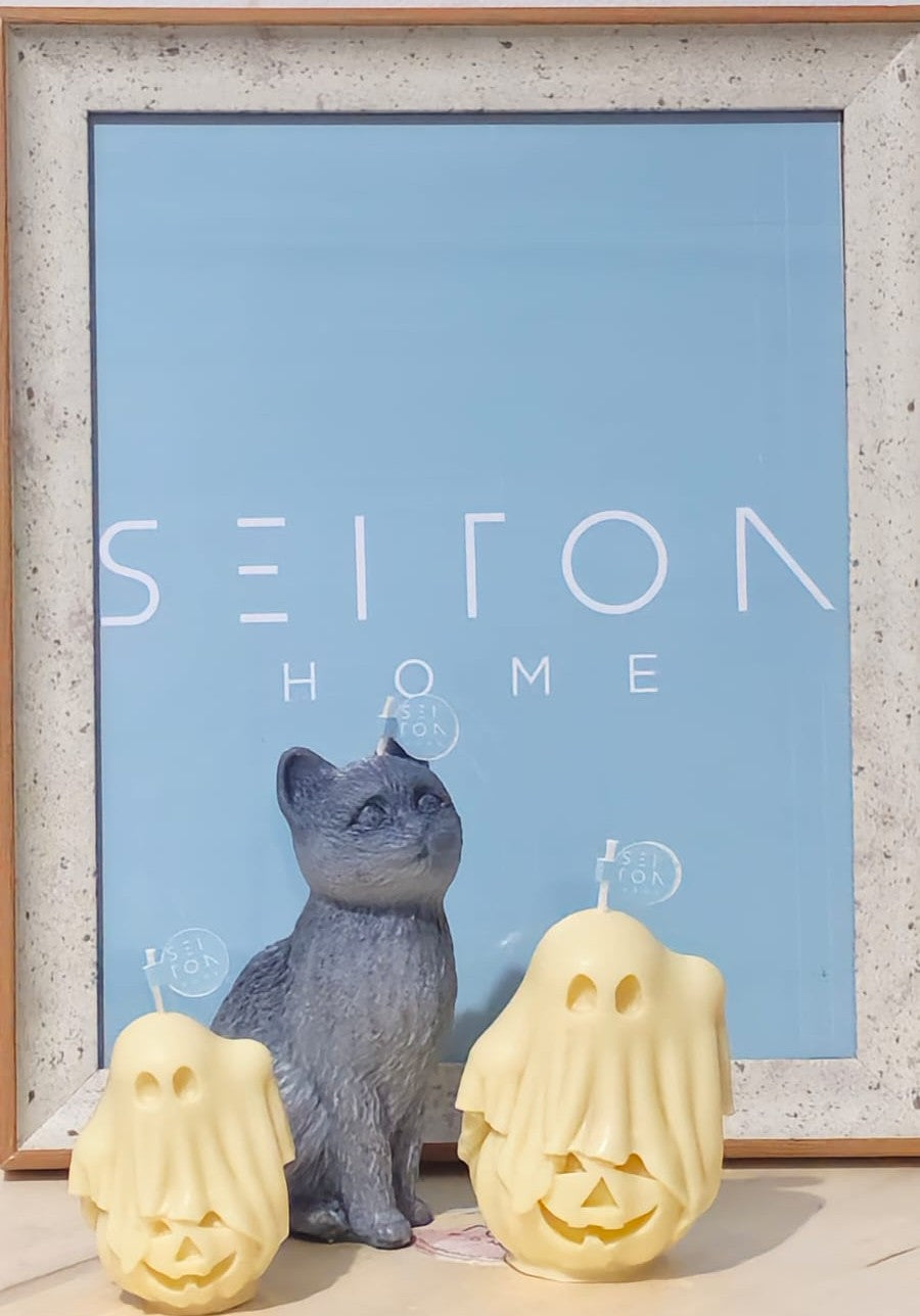 Vela decorativa de Halloween - Fantasmas.