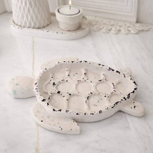 Bandeja Tortuga Terrazo – Jabonera Artesanal - Seiton Home