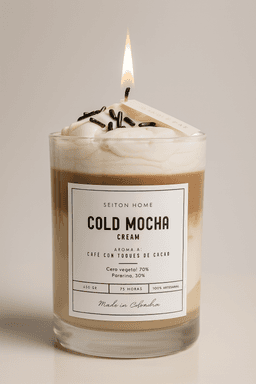 Vela decorativa COLD MOCHA CREAM - Aroma café con toques de Cacao. 1