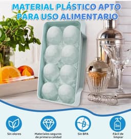 Molde esferas para hielo de 8 puestos 3
