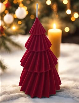 Christmas Tree Decorative Candle 1