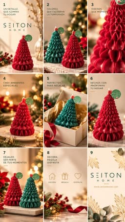 Vela Decorativa Arbol de Navidad 4