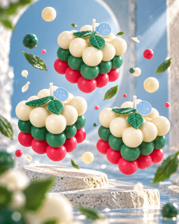 Vela decorativa Cubo navideño - Paquete de 3. 2