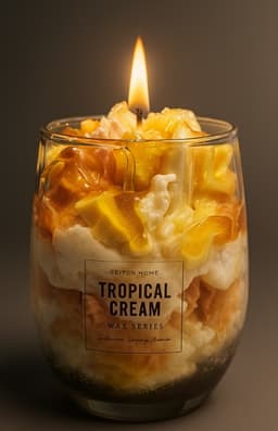 Vela decorativa y aromatica Tropical Cream. 1