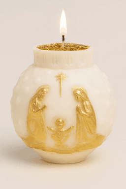 Vela decorativa de Esferas navideñas. 1