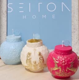 Vela decorativa de Esferas navideñas. 8