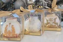 Vela decorativa de Esferas navideñas. 9