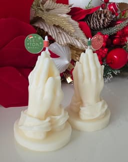 Velas decorativas la Mano de Dios. Set de 2. 3