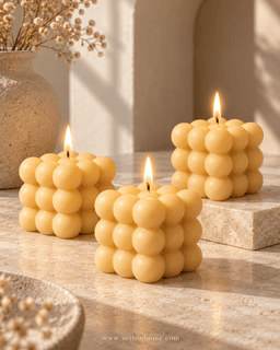 Vela Cubo de Burbujas — Paquete de 3 Velas. 1