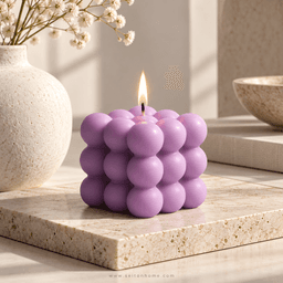 Vela Cubo de Burbujas 2
