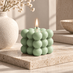 Vela Cubo de Burbujas 3