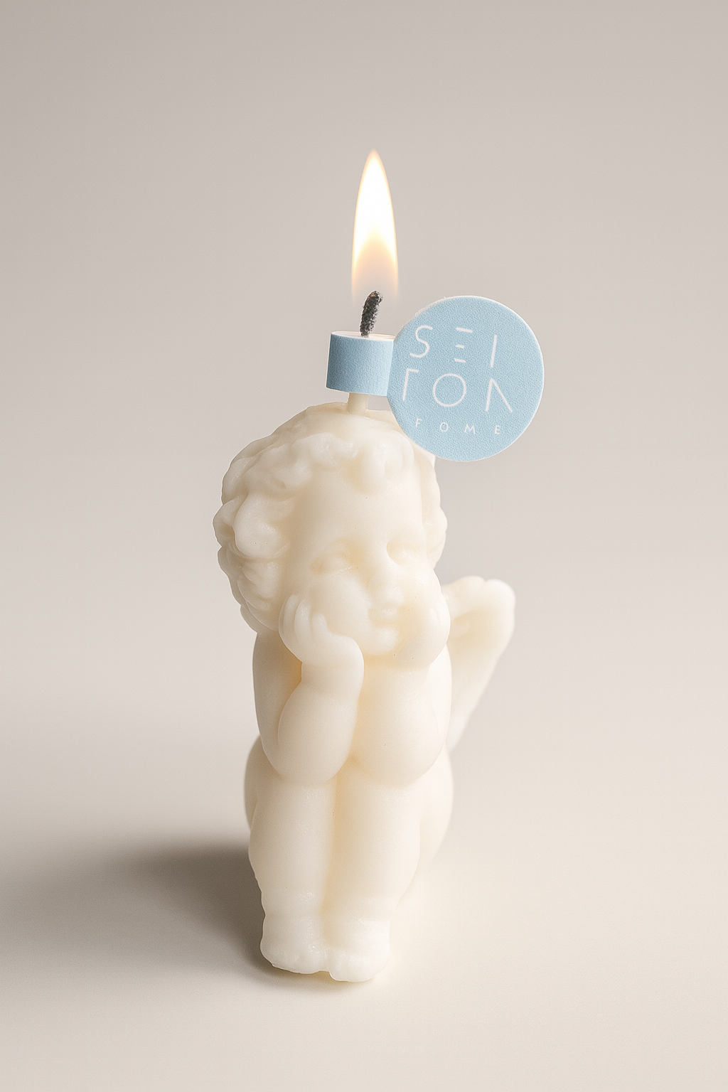 Vela de Angelito para eventos. set de 12 unds