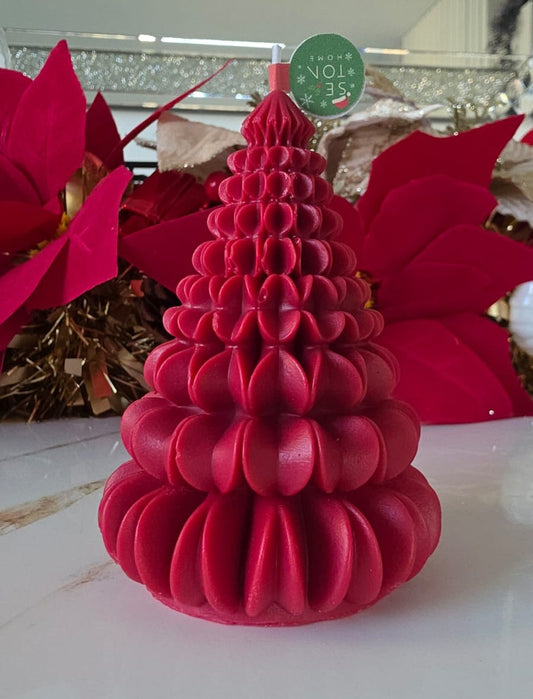 Vela decorativa de Arbol Navideño.