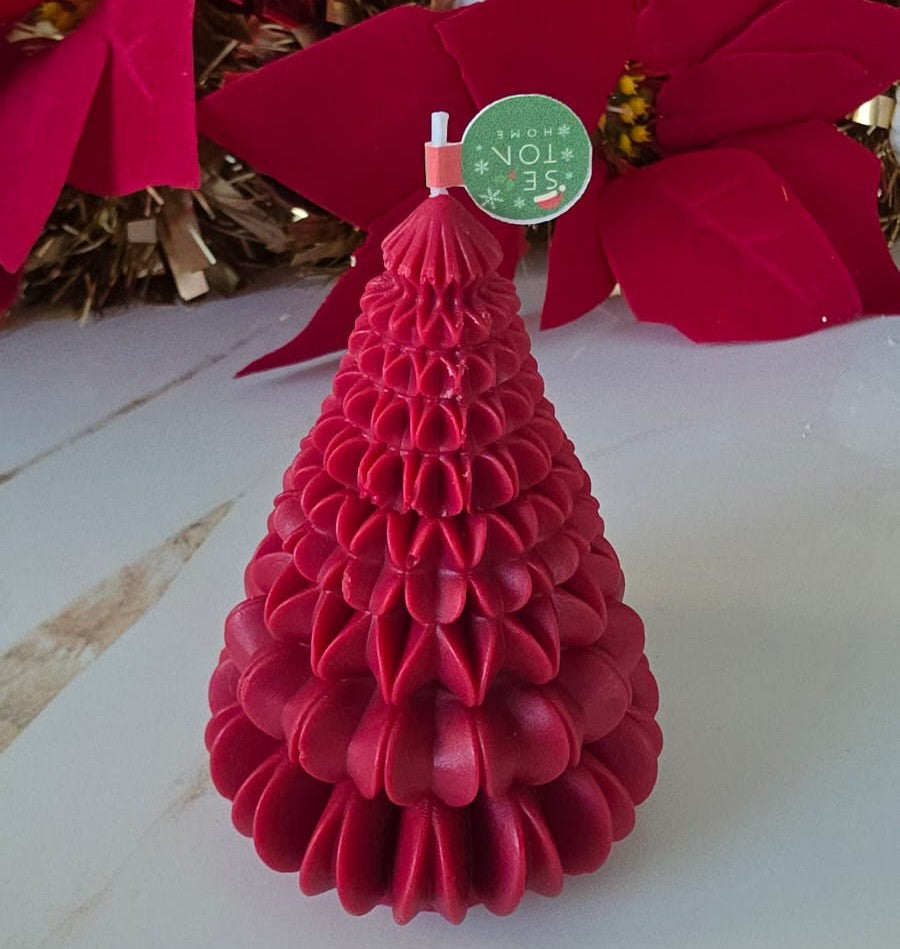 Vela decorativa de Arbol Navideño.