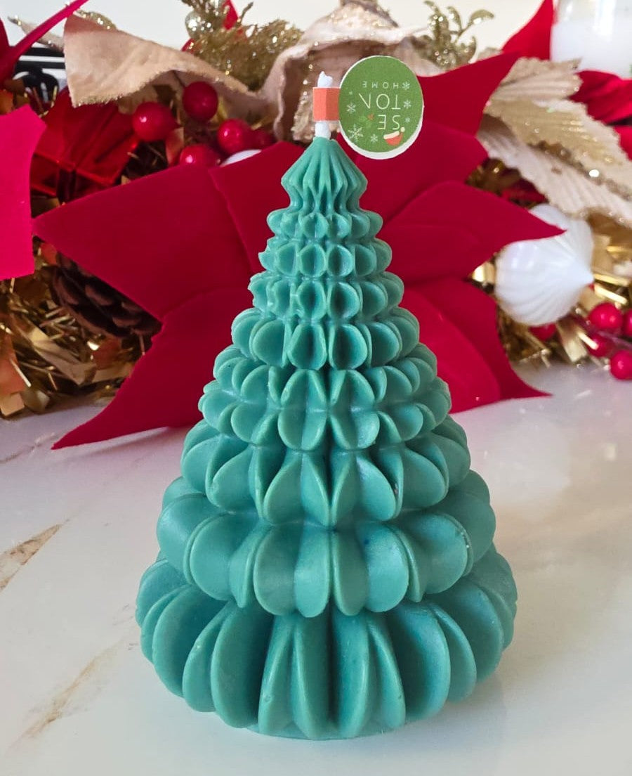 Vela decorativa de Arbol Navideño.