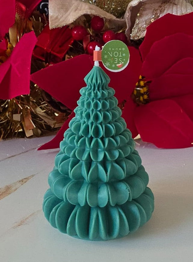 Vela decorativa de Arbol Navideño.