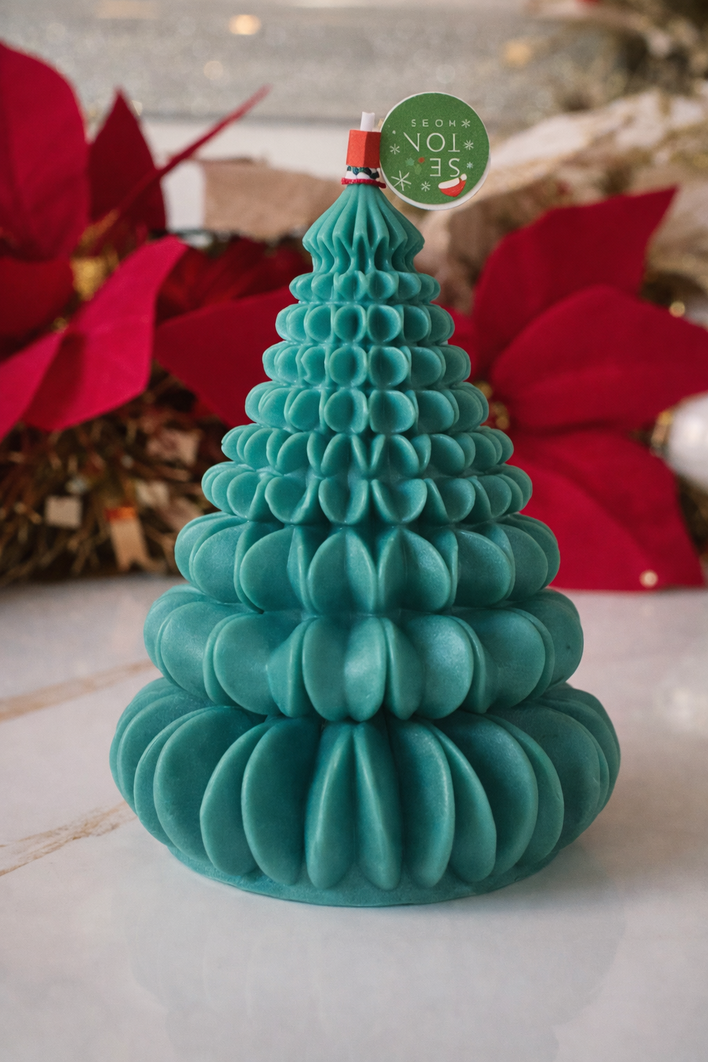 Vela decorativa de Arbol Navideño.