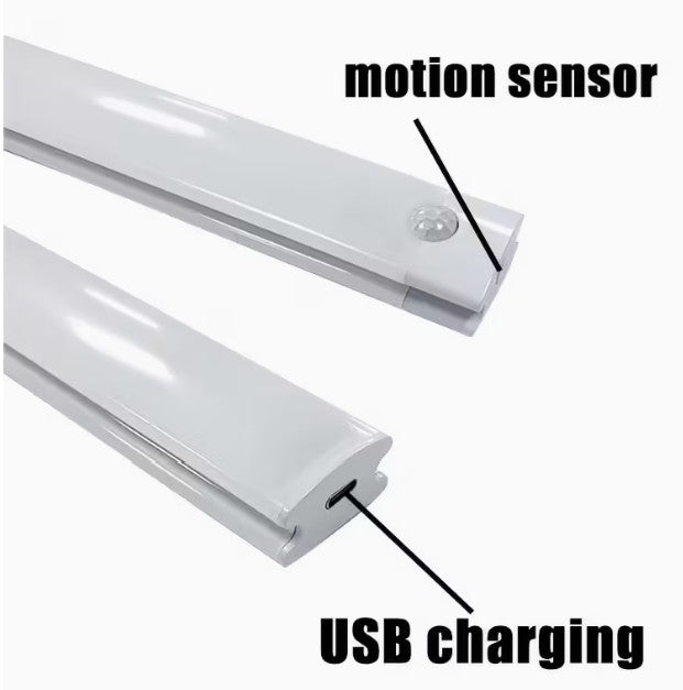 Barra de luz para gabinetes con sensor de movimiento.