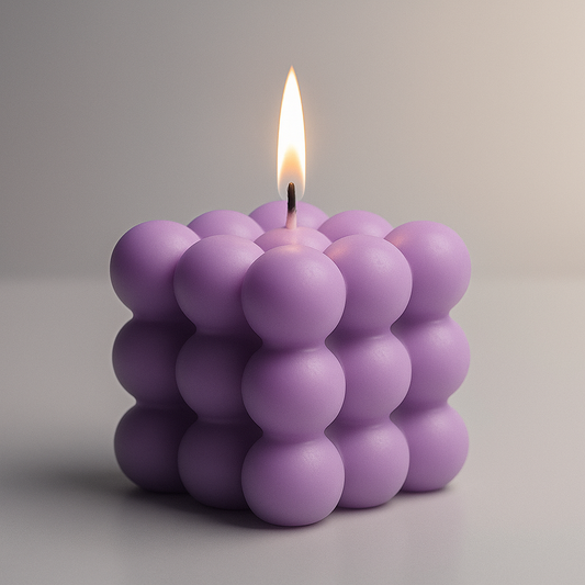 Vela Cubo de Burbujas - Seiton Home