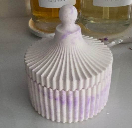 Joyero Acanalado con Tapa – Cofre Decorativo - Seiton Home