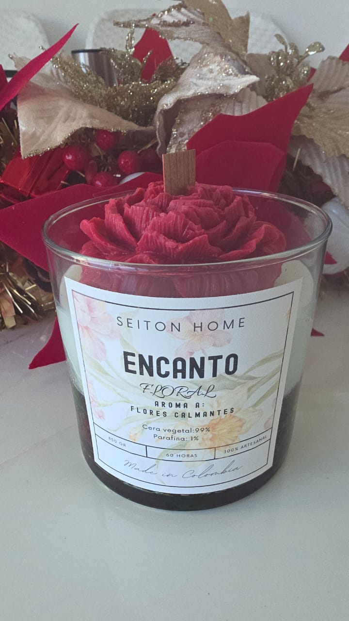 Vela Decorativa - Encanto Floral