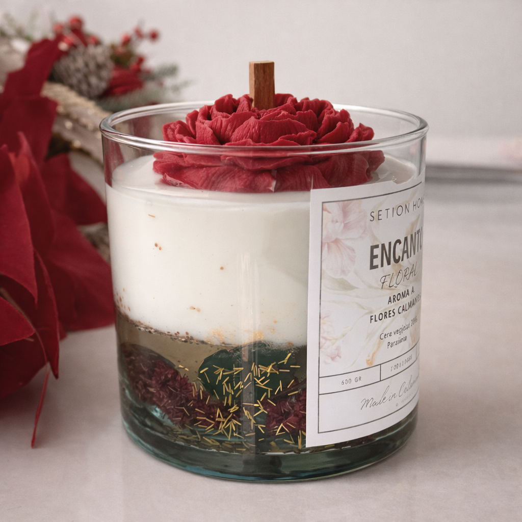 Vela Decorativa - Encanto Floral