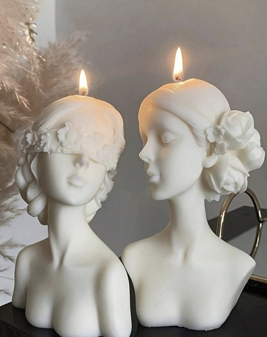 Wax Ivory Bust X 2 - Seiton Home