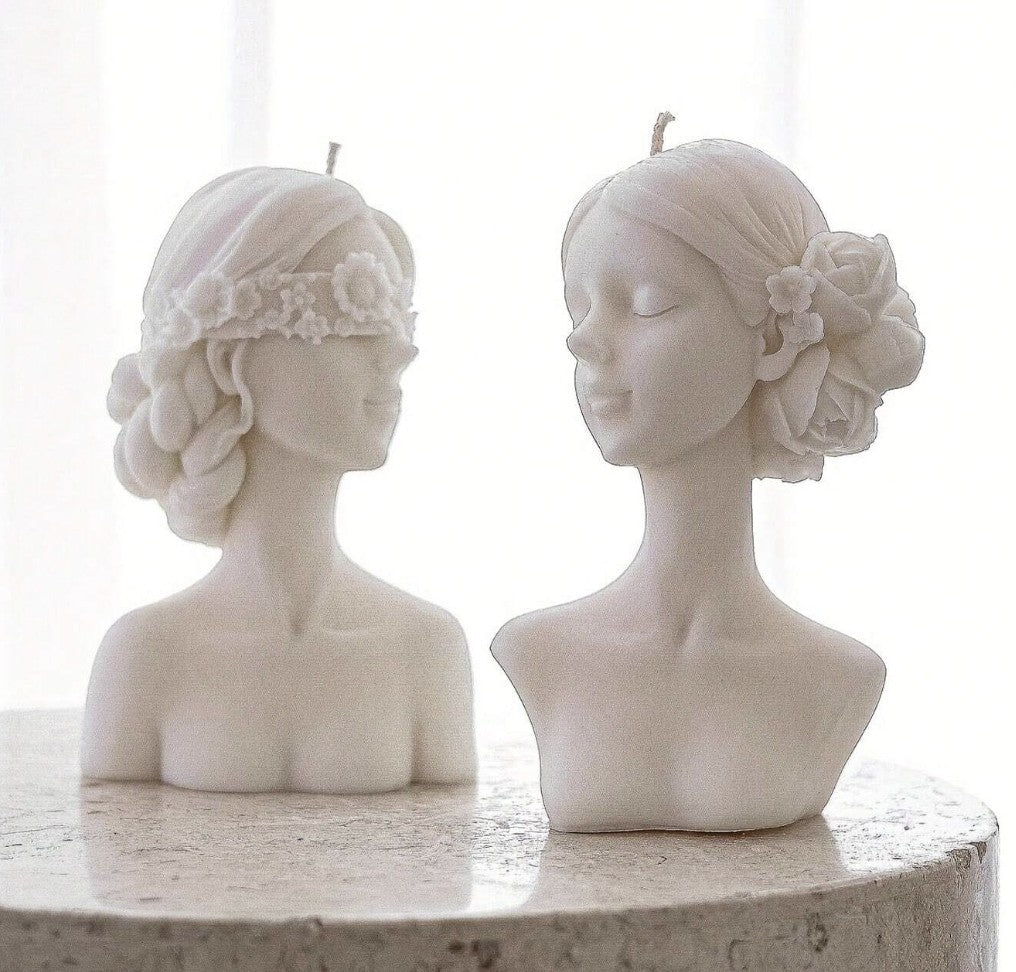 Wax Ivory Bust X 2 - Seiton Home