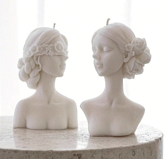 Wax Ivory Bust X 2 - Seiton Home