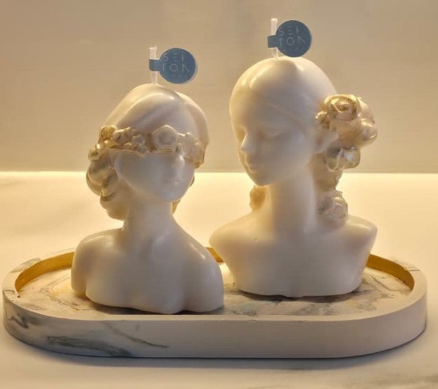 Vela decorativa Busto de Diosas