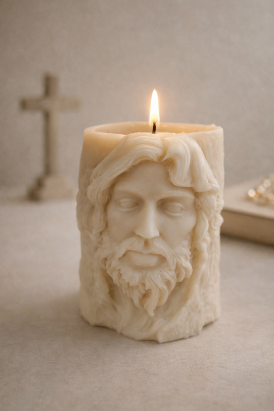 Vela Escultórica Cristo en Madera - Seiton Home