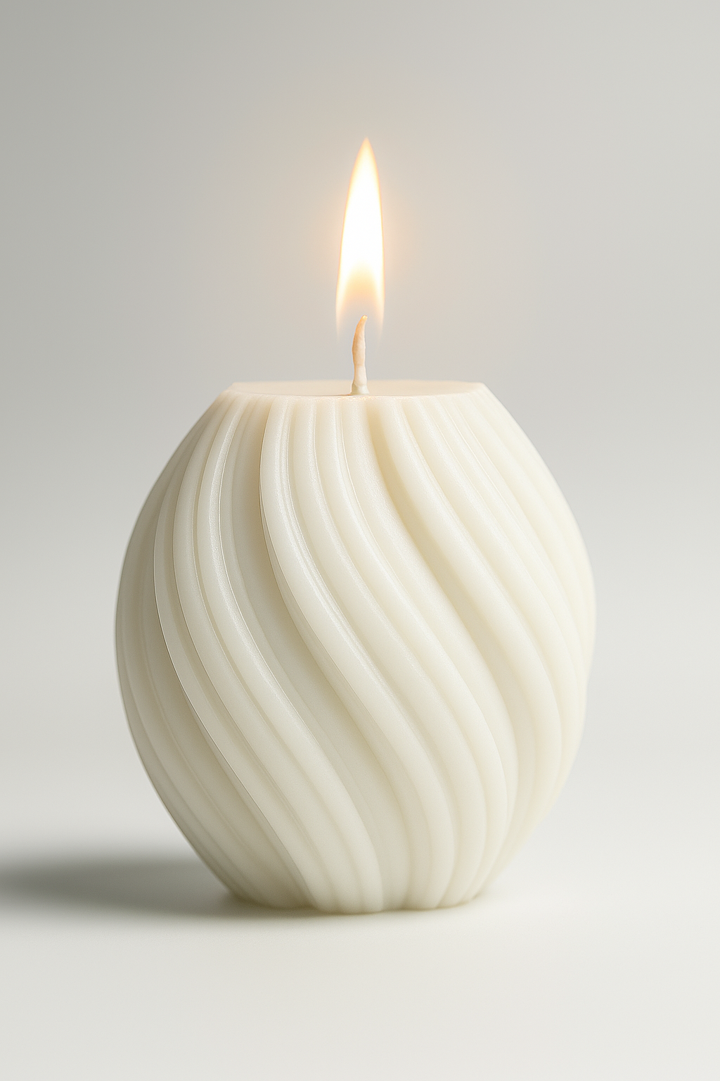 Trio de Vela Decorativa y aromatica en forma de Espiral