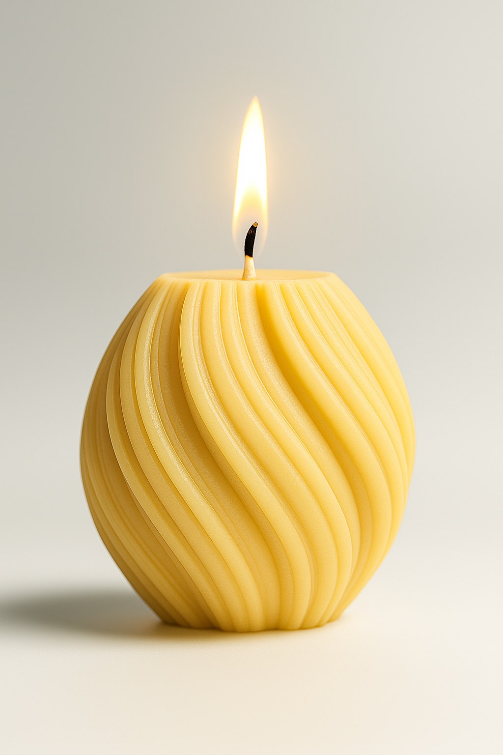 Trio de Vela Decorativa y aromatica en forma de Espiral