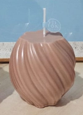 Trio de Vela Decorativa y aromatica en forma de Espiral