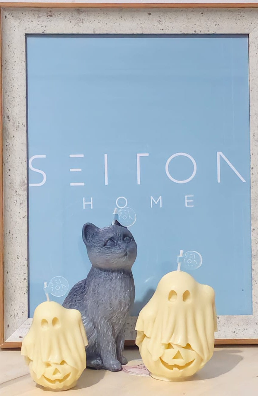 Vela decorativa de Halloween - Fantasmas.