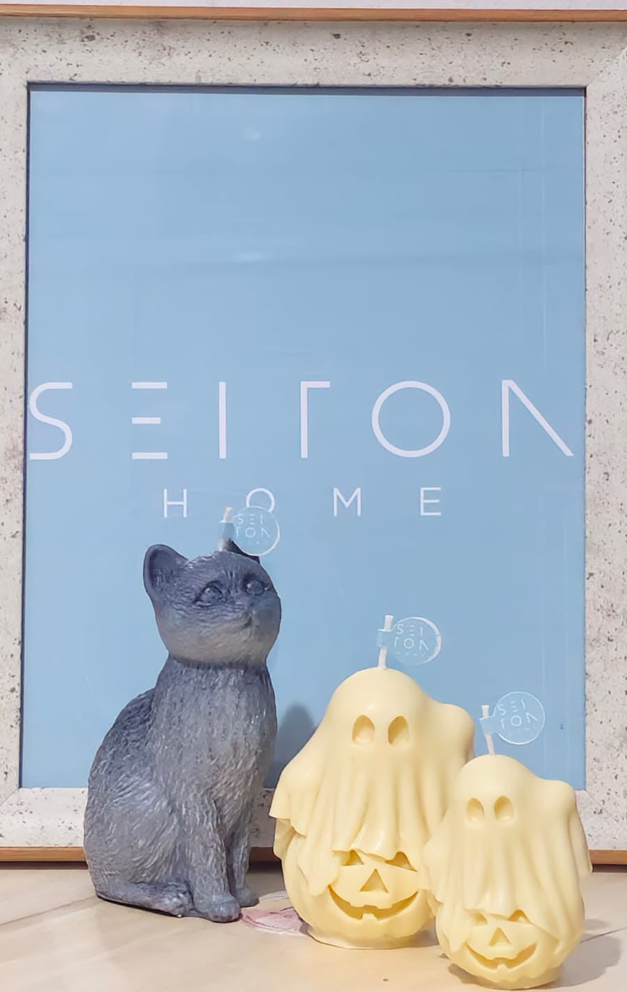 Vela decorativa de Halloween - Fantasmas.