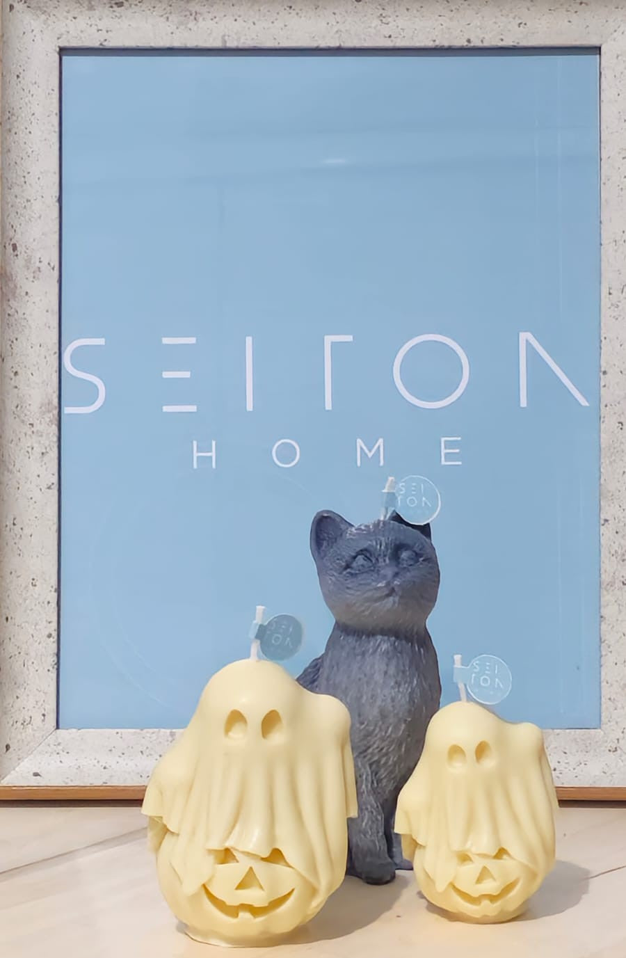 Vela decorativa de Halloween - Fantasmas.