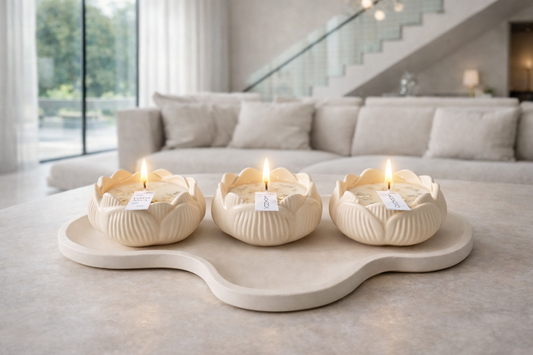Vela decorativa Flor de Loto - Seiton Home