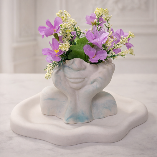 Florero Decorativo Rostro mujer para Flores Secas - Decoración Interior - Seiton Home