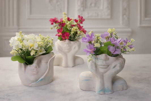 Florero Escultural Rostro - Serenidad. - Seiton Home