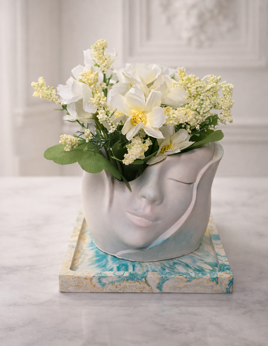Florero Escultural Rostro - Serenidad. - Seiton Home