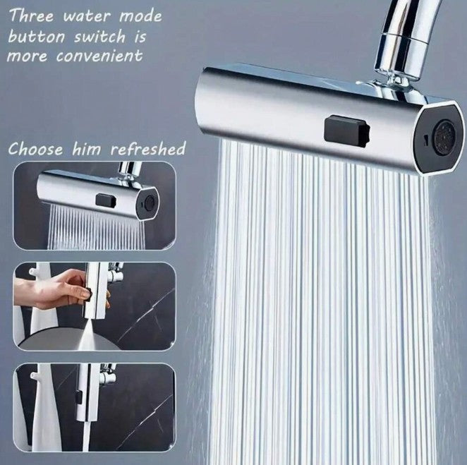 Ahorrador Aireador Agua De Grifo Universal Multifuncional Acabado Brillante Color Plateado - Seiton Home