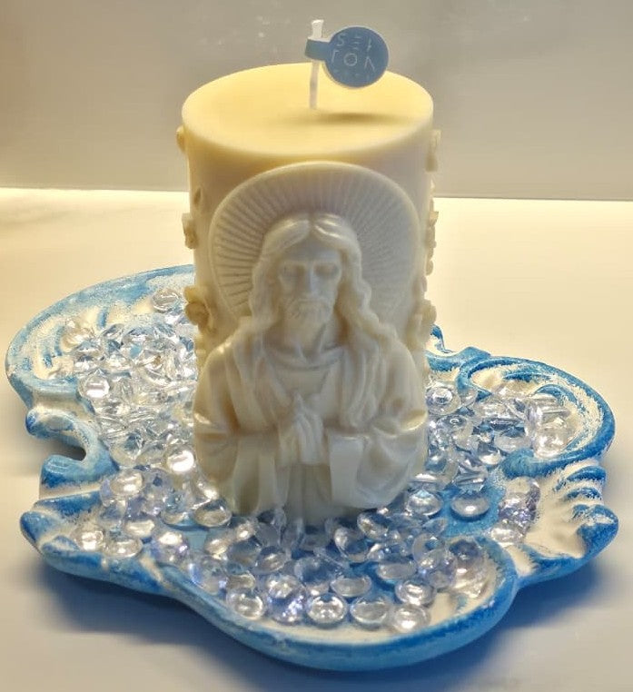 Hermosa vela de Jesucristo.