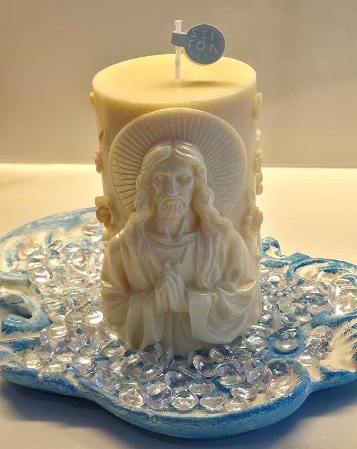Hermosa vela de Jesucristo.