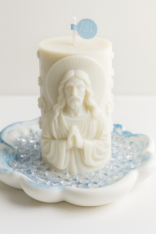 Hermosa vela de Jesucristo.