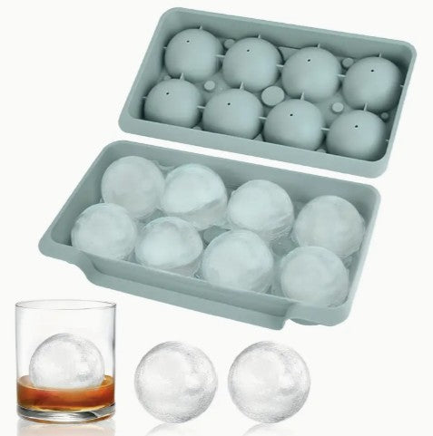 Molde esferas de hielo de 8 puestos