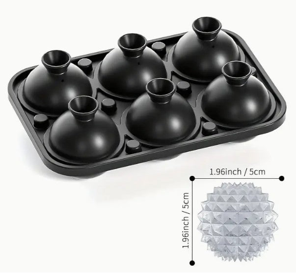 Molde de cubitos de hielo de silicona Easy-Release con embudo