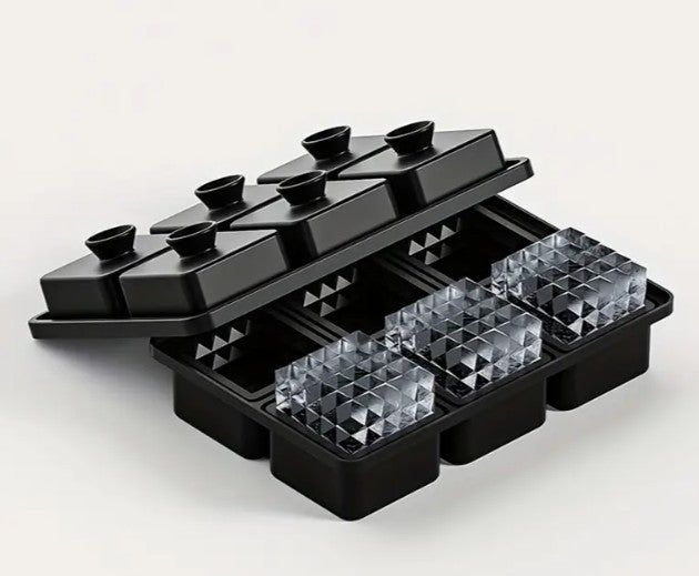 Molde de cubitos de hielo de silicona Easy-Release con embudo